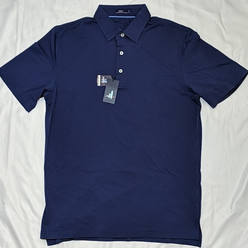 NEW johnnie-O Navy Giggs Soft Stretch Cotton Polo